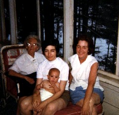 Adelaide Haydock; Ruth Bennett McDougal Dorrough; Andy McDougal; Alice Haydock Bennett; Moussam Lake Camp Family